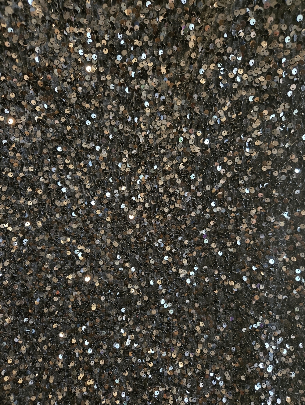 NWT. Black Sequin A Line Maxi Skirt . Size M - Picture 5 of 8